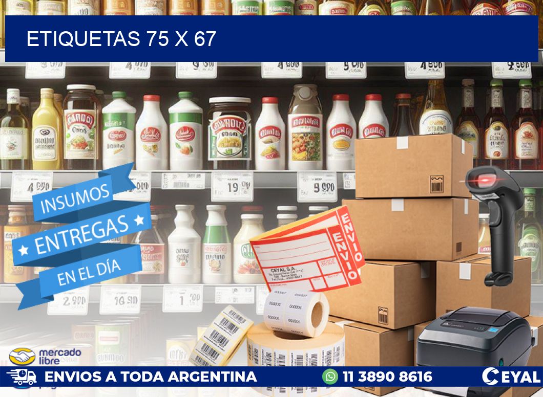 ETIQUETAS 75 x 67
