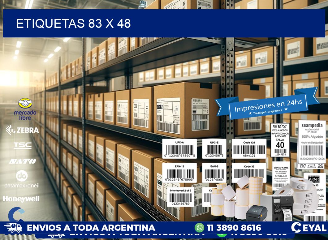 ETIQUETAS 83 x 48