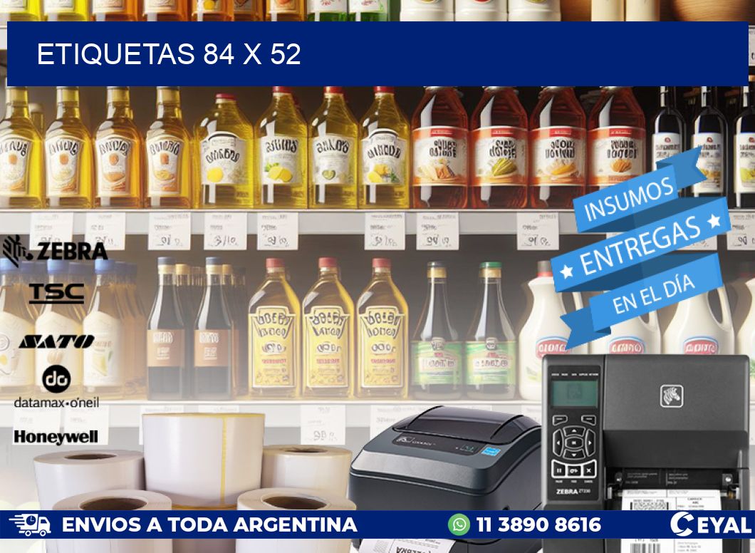 ETIQUETAS 84 x 52