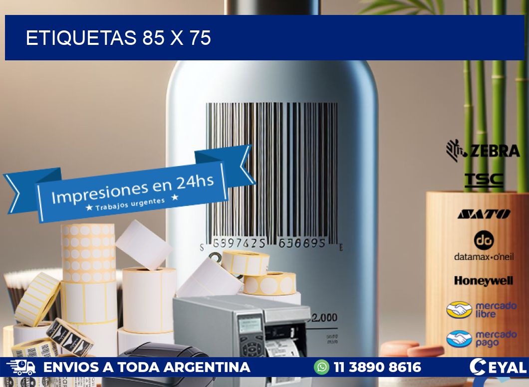 ETIQUETAS 85 x 75