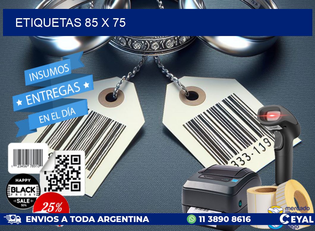 ETIQUETAS 85 x 75