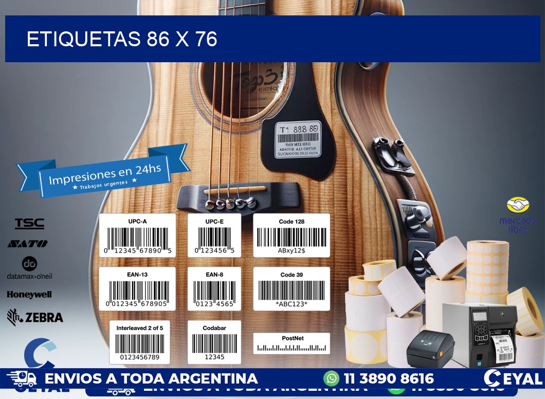 ETIQUETAS 86 x 76