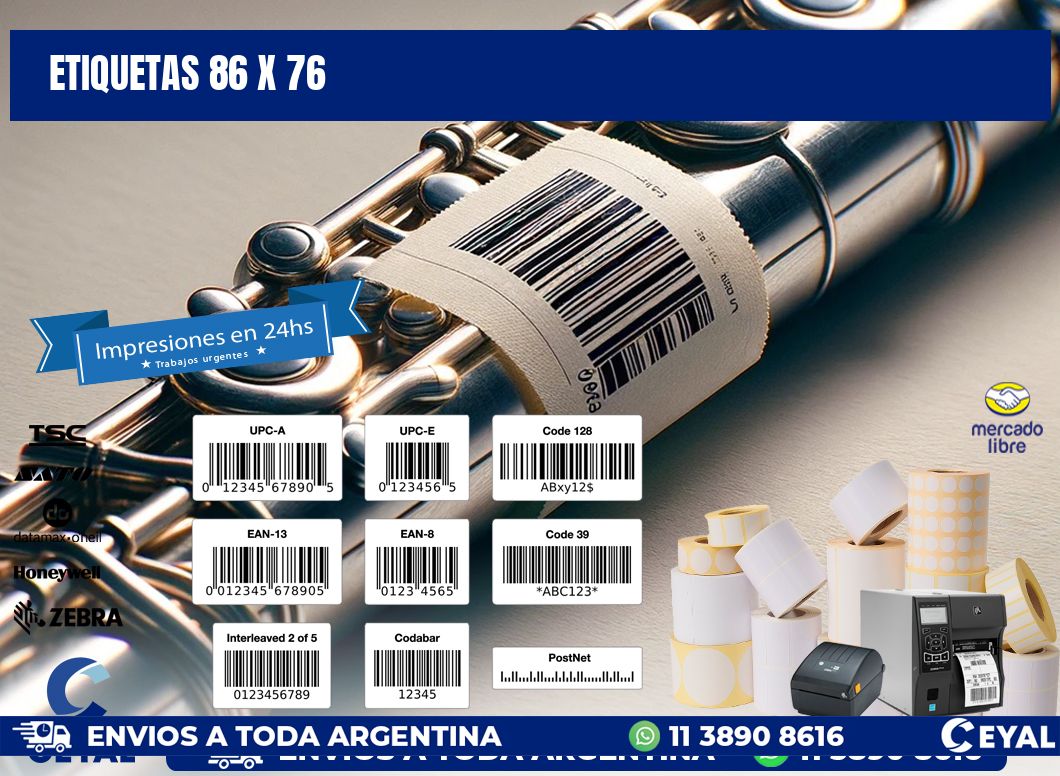 ETIQUETAS 86 x 76