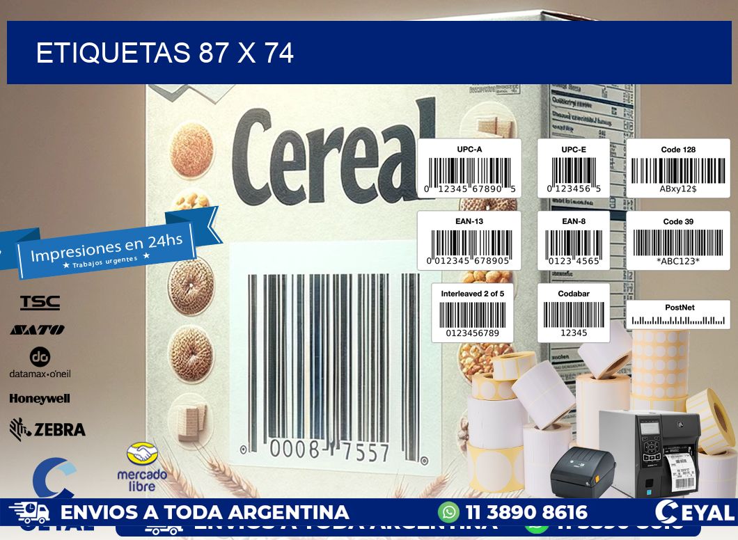 ETIQUETAS 87 x 74