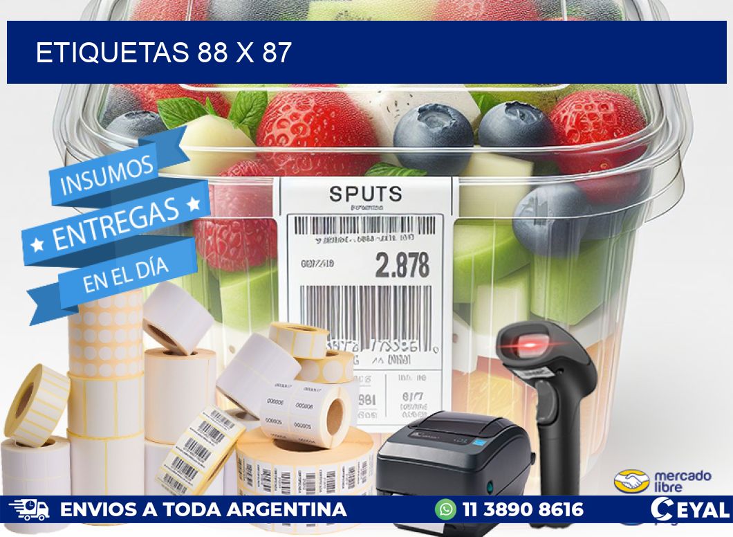 ETIQUETAS 88 x 87