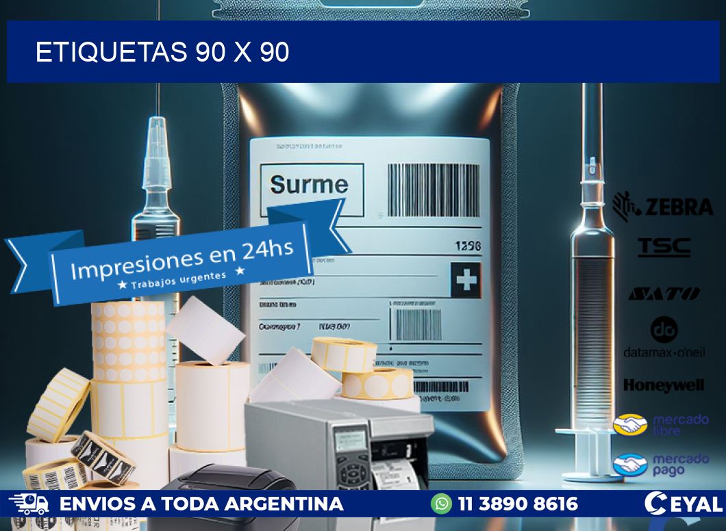 ETIQUETAS 90 x 90