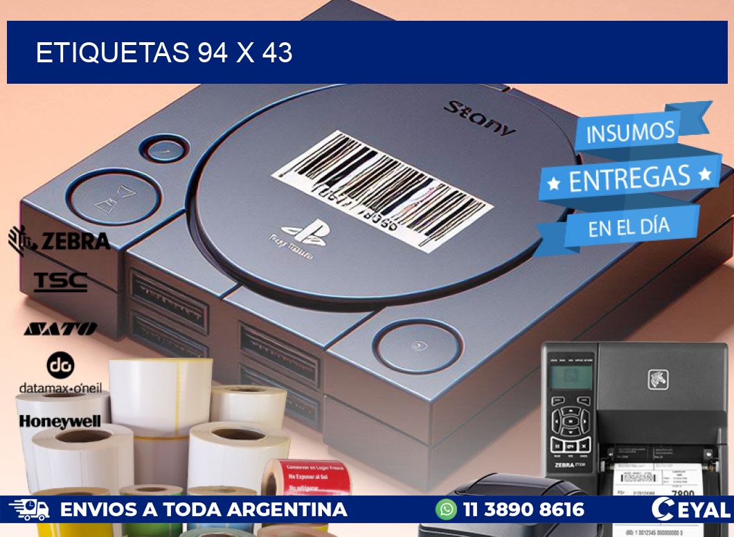 ETIQUETAS 94 x 43
