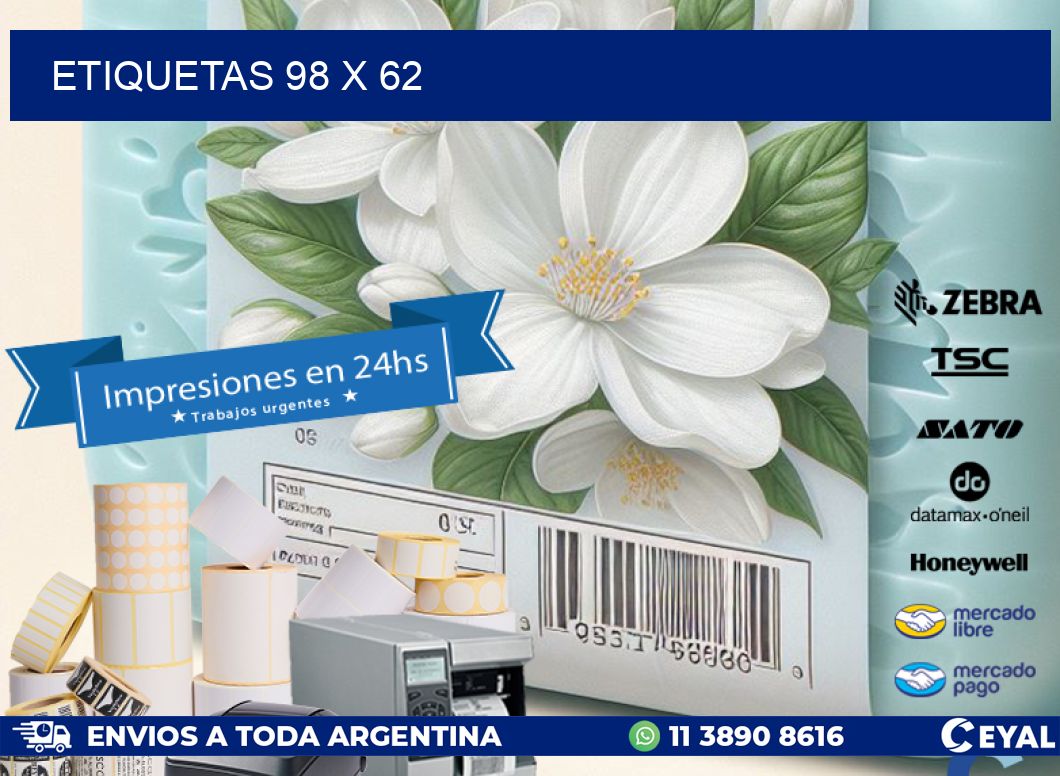 ETIQUETAS 98 x 62