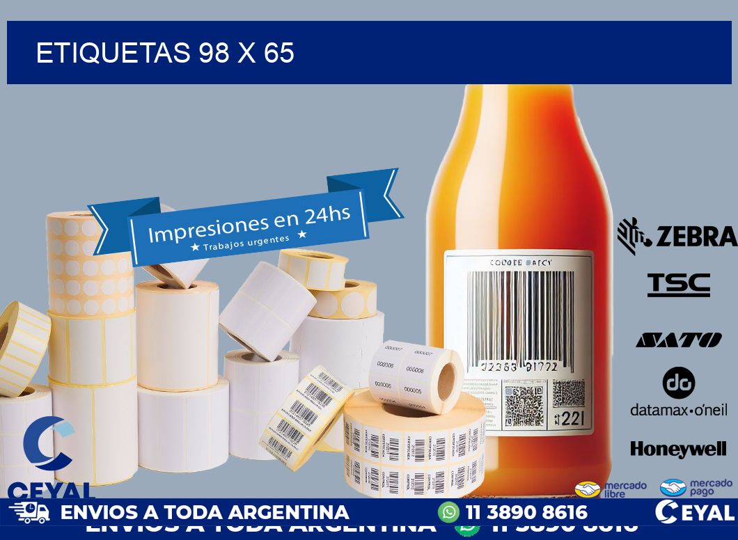 ETIQUETAS 98 x 65