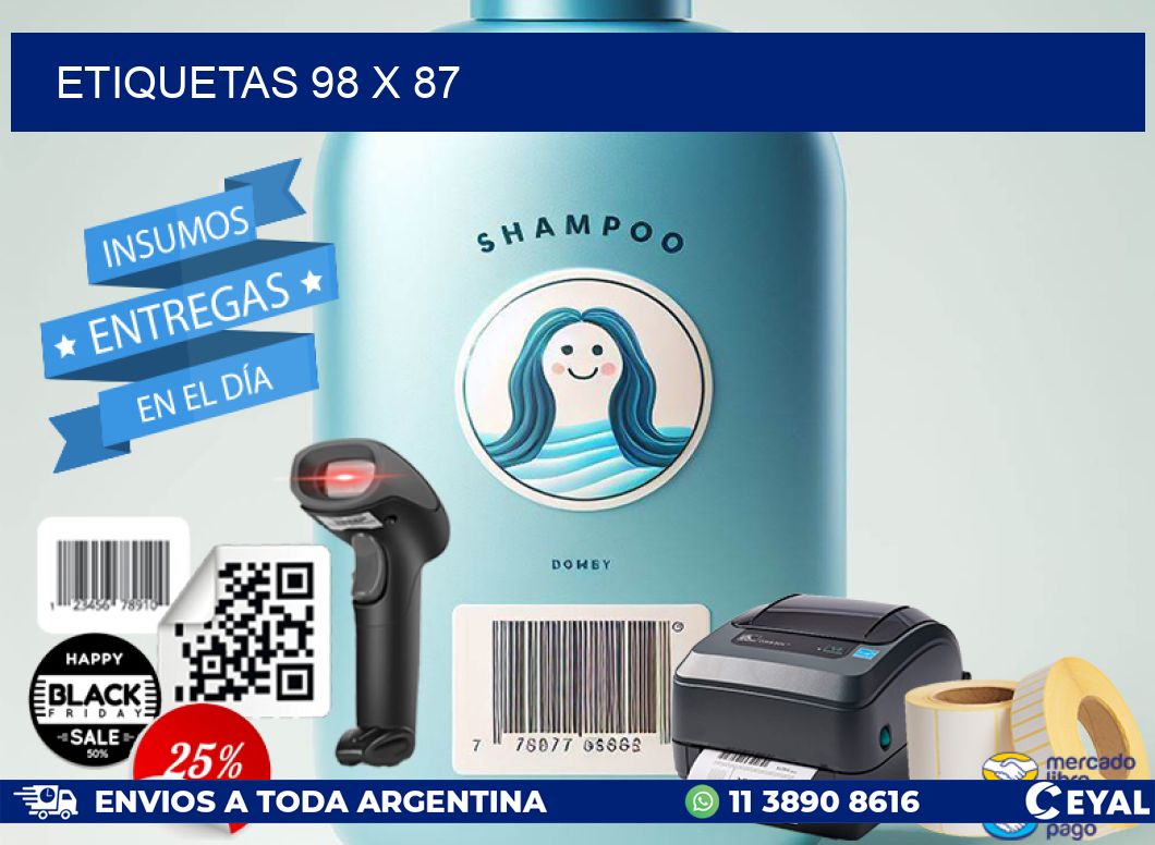 ETIQUETAS 98 x 87