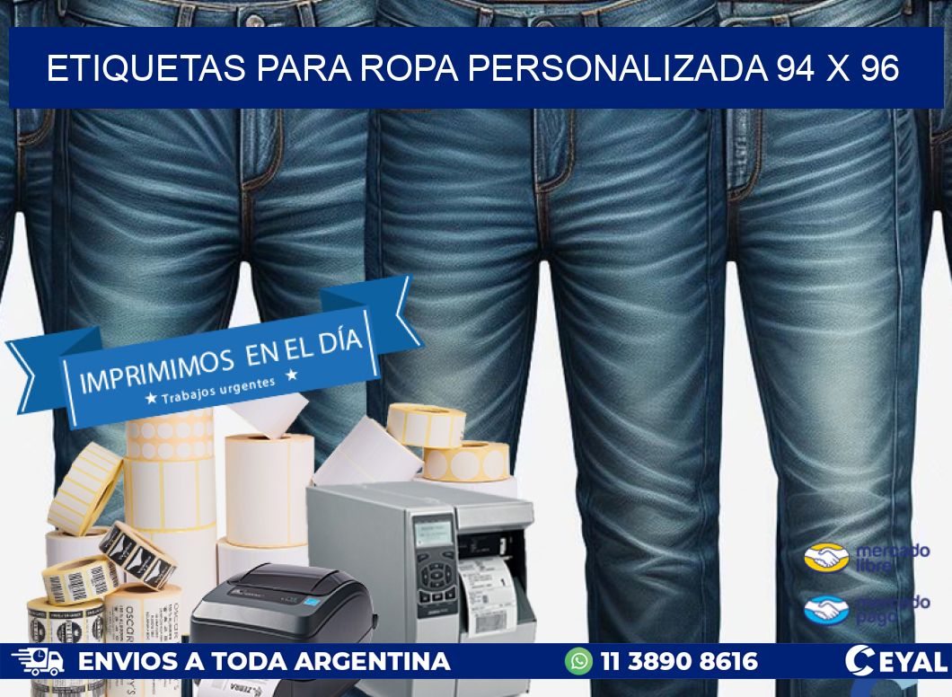 ETIQUETAS PARA ROPA PERSONALIZADA 94 x 96