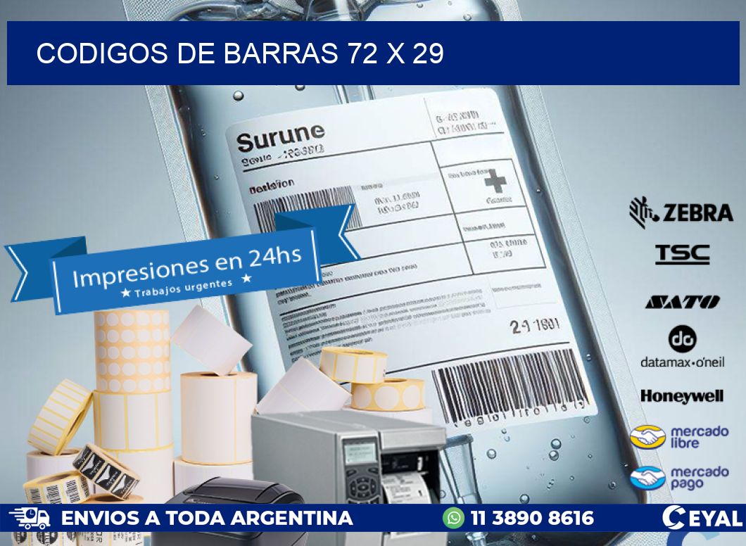 codigos de barras 72 x 29