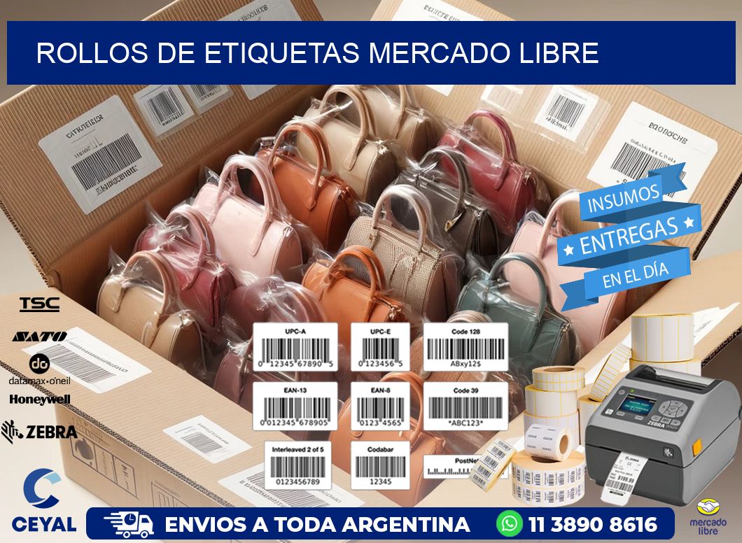 ROLLOS DE ETIQUETAS Mercado Libre