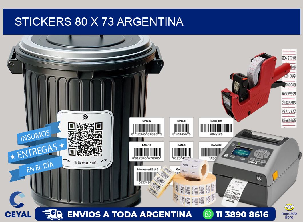 STICKERS 80 x 73 ARGENTINA