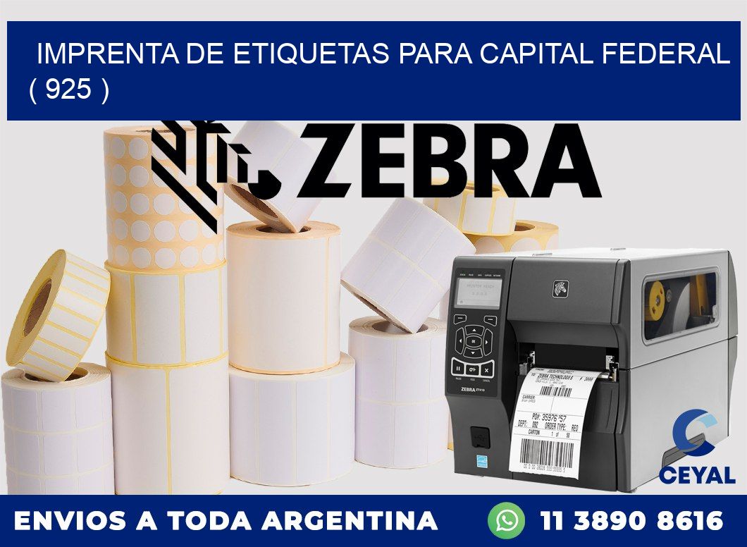 imprenta de etiquetas para capital federal ( 925 )