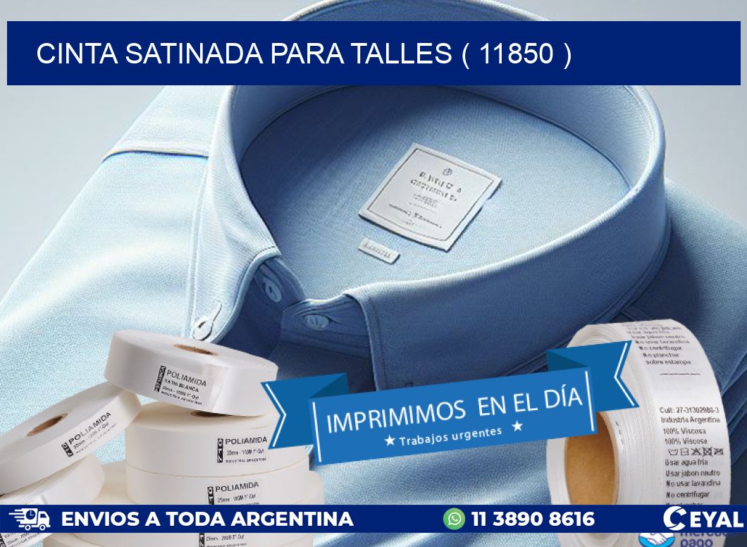 CINTA SATINADA PARA TALLES ( 11850 )