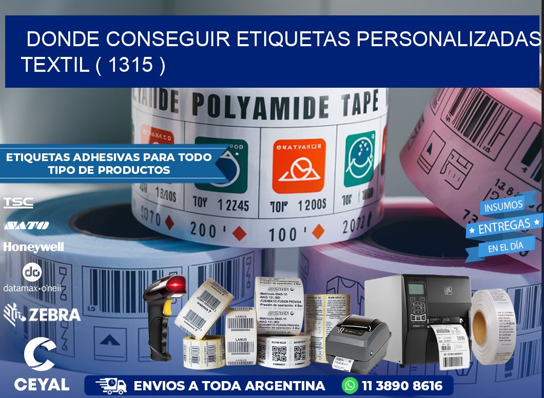 DONDE CONSEGUIR ETIQUETAS PERSONALIZADAS TEXTIL ( 1315 )