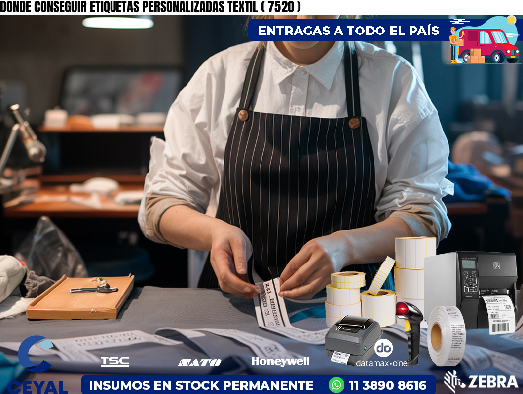 DONDE CONSEGUIR ETIQUETAS PERSONALIZADAS TEXTIL ( 7520 )