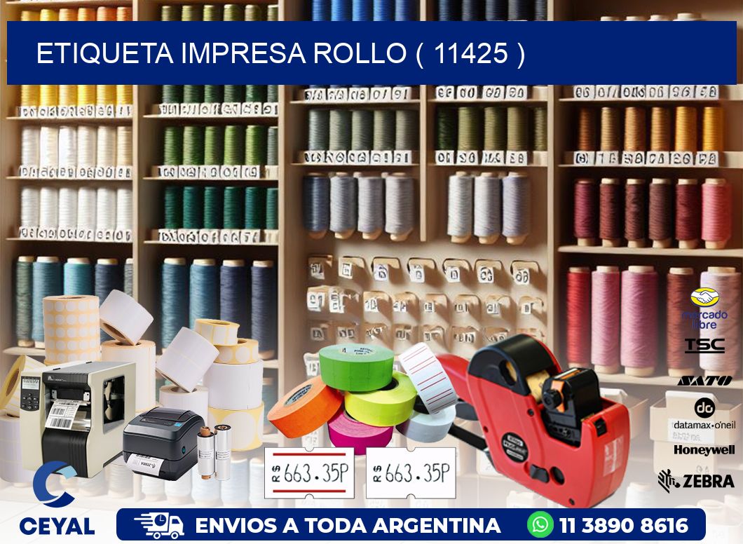 ETIQUETA IMPRESA ROLLO ( 11425 )