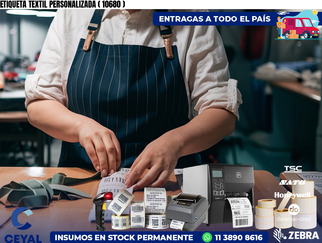 ETIQUETA TEXTIL PERSONALIZADA ( 10680 )