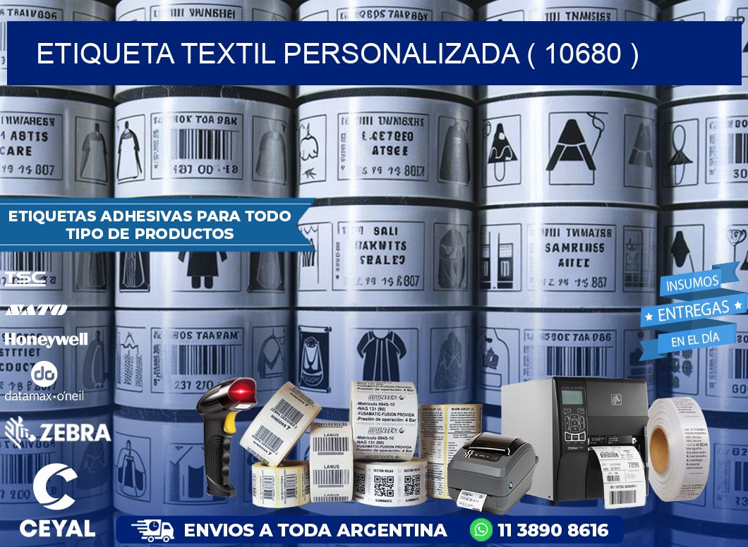 ETIQUETA TEXTIL PERSONALIZADA ( 10680 )