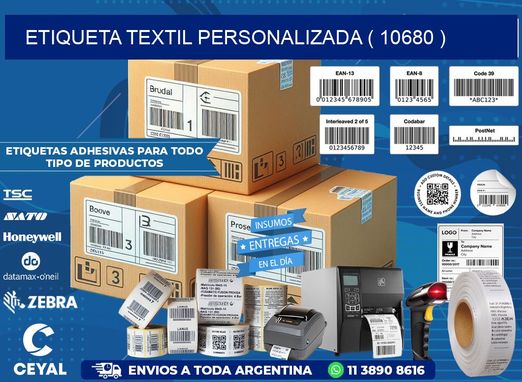 ETIQUETA TEXTIL PERSONALIZADA ( 10680 )