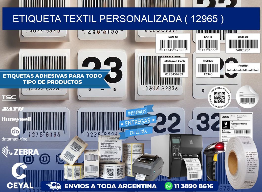 ETIQUETA TEXTIL PERSONALIZADA ( 12965 )