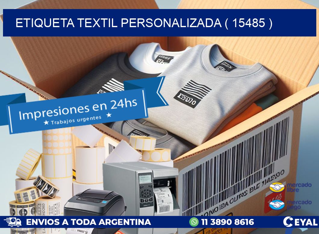 ETIQUETA TEXTIL PERSONALIZADA ( 15485 )