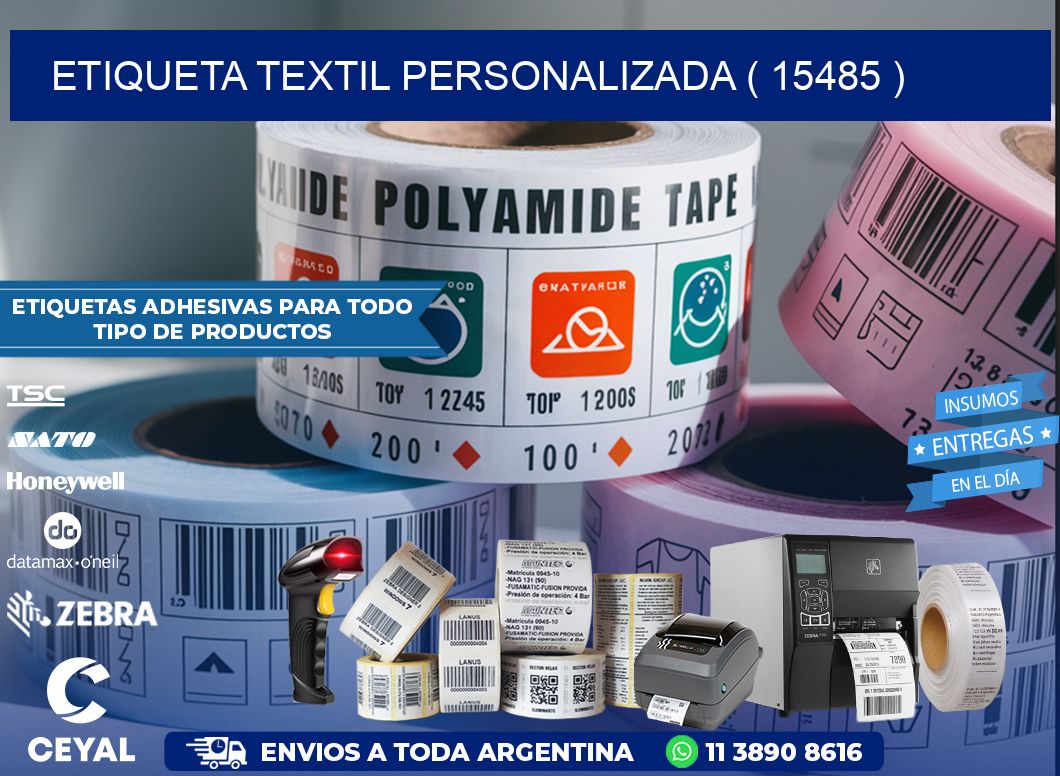 ETIQUETA TEXTIL PERSONALIZADA ( 15485 )