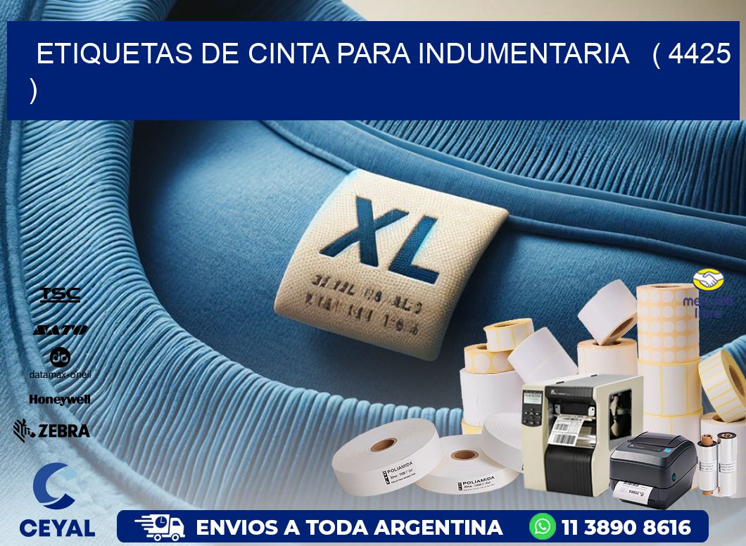 ETIQUETAS DE CINTA PARA INDUMENTARIA ( 4425 )