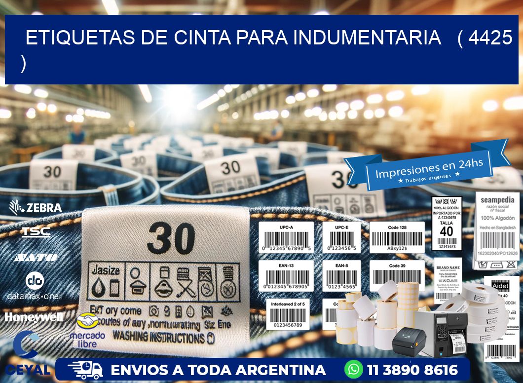 ETIQUETAS DE CINTA PARA INDUMENTARIA ( 4425 )