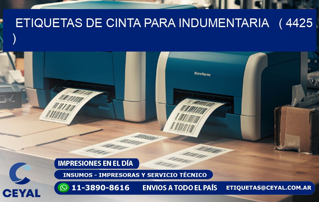 ETIQUETAS DE CINTA PARA INDUMENTARIA ( 4425 )
