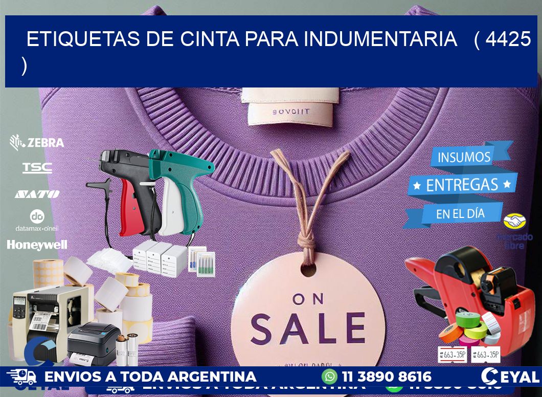 ETIQUETAS DE CINTA PARA INDUMENTARIA ( 4425 )