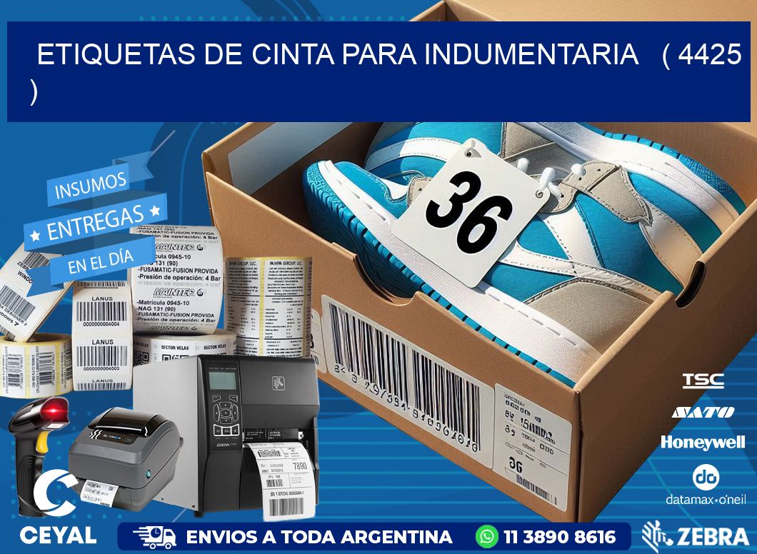 ETIQUETAS DE CINTA PARA INDUMENTARIA ( 4425 )