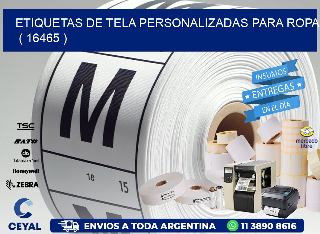 ETIQUETAS DE TELA PERSONALIZADAS PARA ROPA ( 16465 )