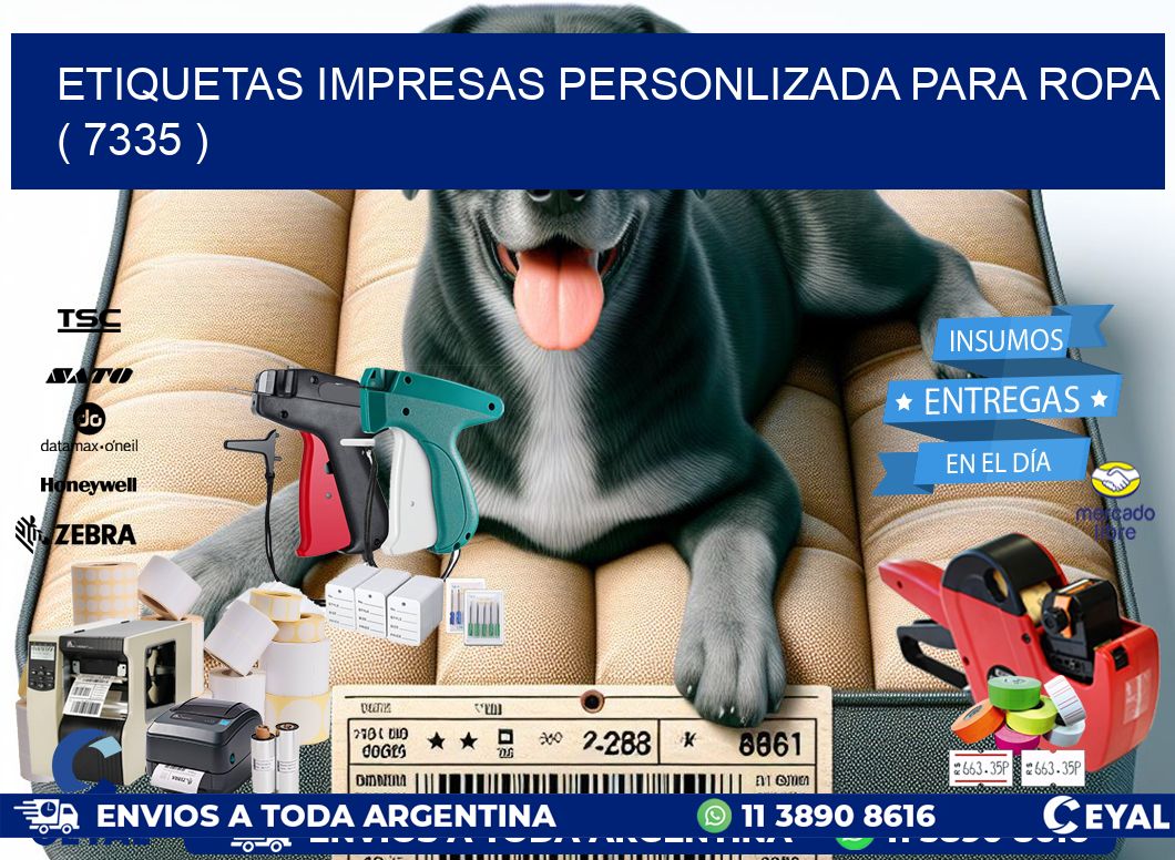 ETIQUETAS IMPRESAS PERSONLIZADA PARA ROPA ( 7335 )