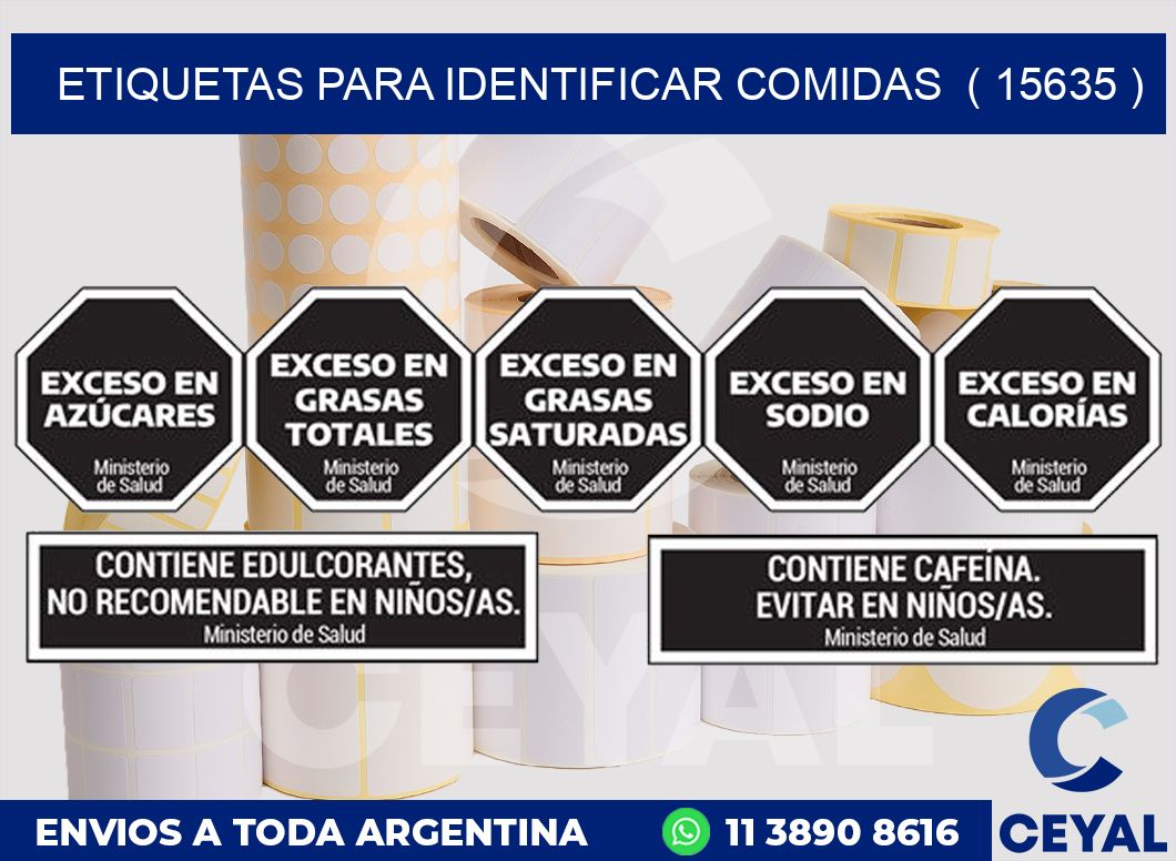 ETIQUETAS PARA IDENTIFICAR COMIDAS ( 15635 )