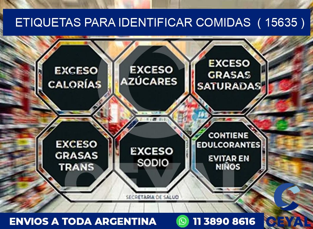 ETIQUETAS PARA IDENTIFICAR COMIDAS ( 15635 )