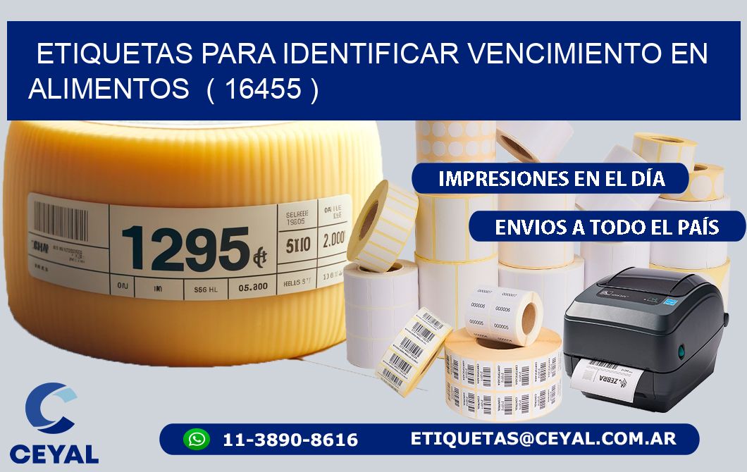 ETIQUETAS PARA IDENTIFICAR VENCIMIENTO EN ALIMENTOS ( 16455 )