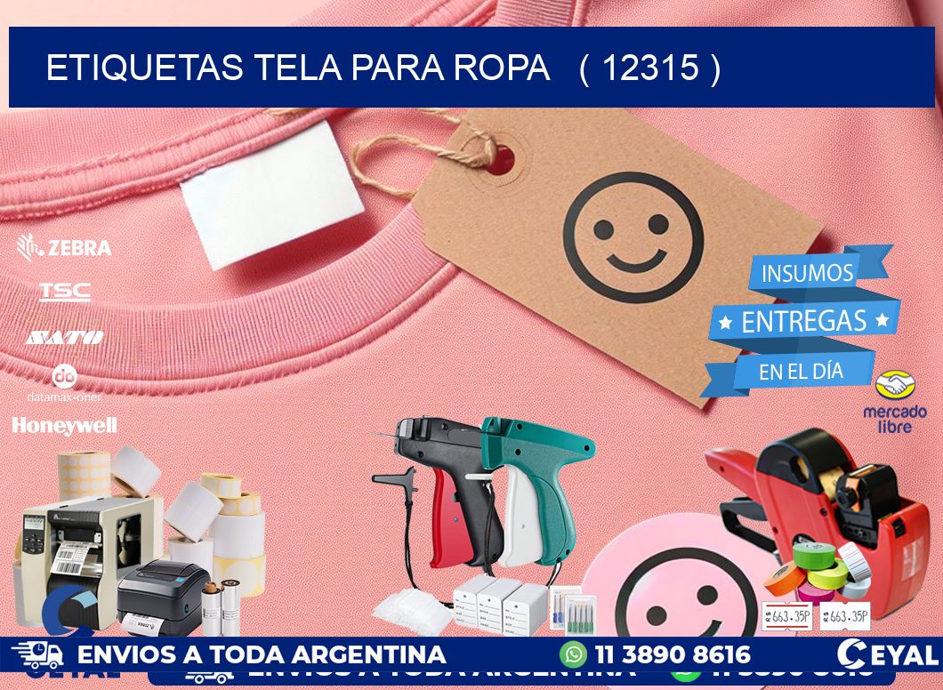ETIQUETAS TELA PARA ROPA ( 12315 )