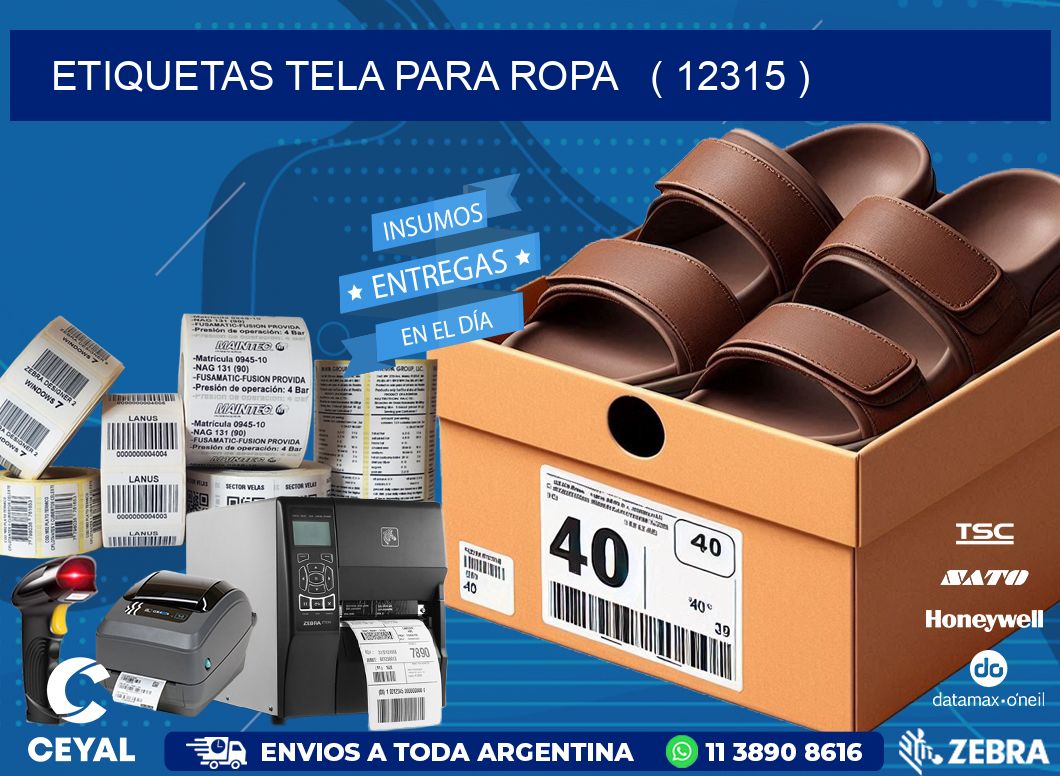 ETIQUETAS TELA PARA ROPA ( 12315 )