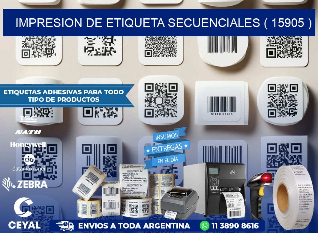 IMPRESION DE ETIQUETA SECUENCIALES ( 15905 )