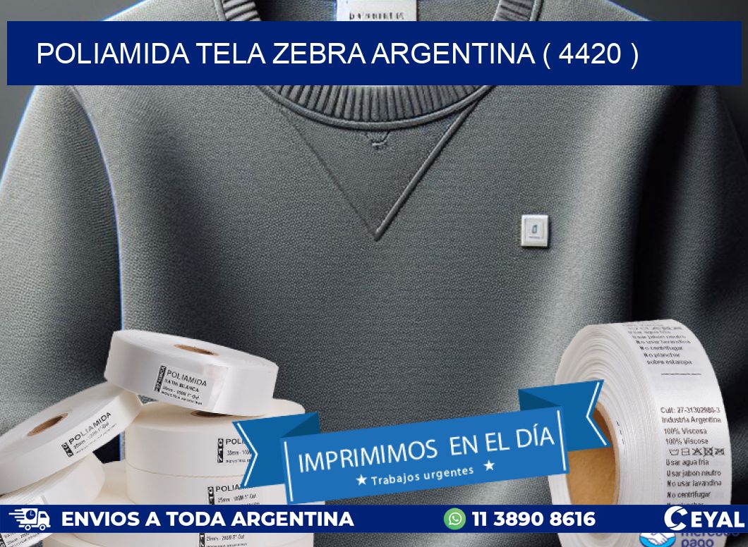 POLIAMIDA TELA ZEBRA ARGENTINA ( 4420 )