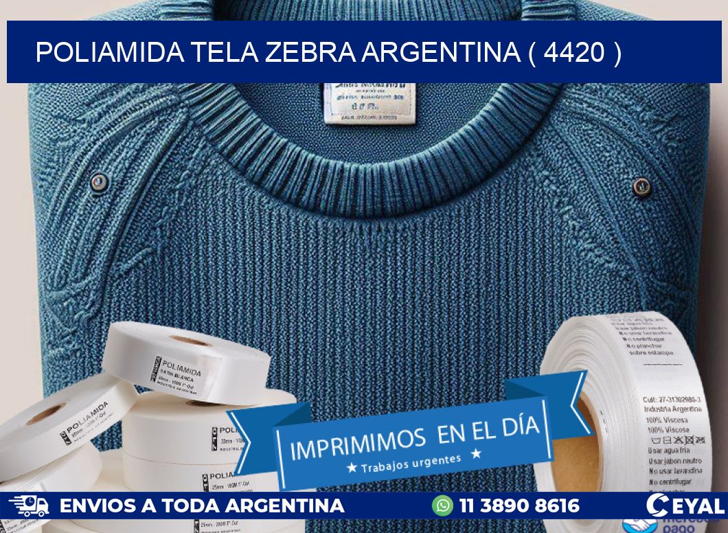 POLIAMIDA TELA ZEBRA ARGENTINA ( 4420 )