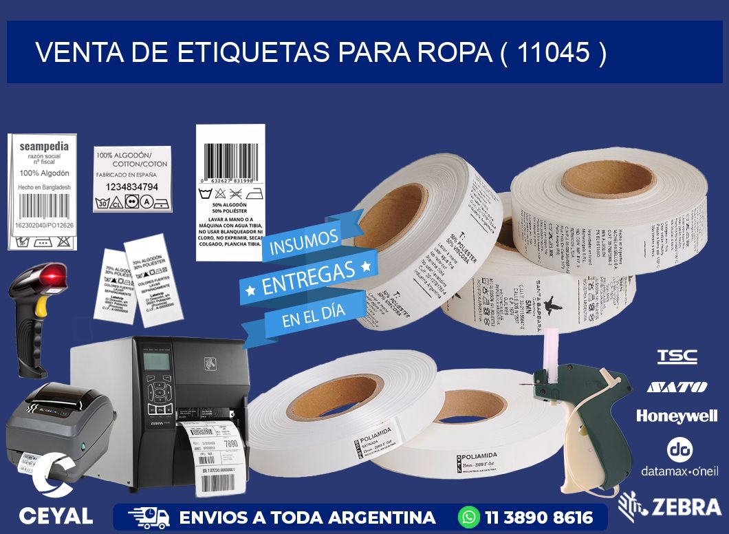 VENTA DE ETIQUETAS PARA ROPA ( 11045 )