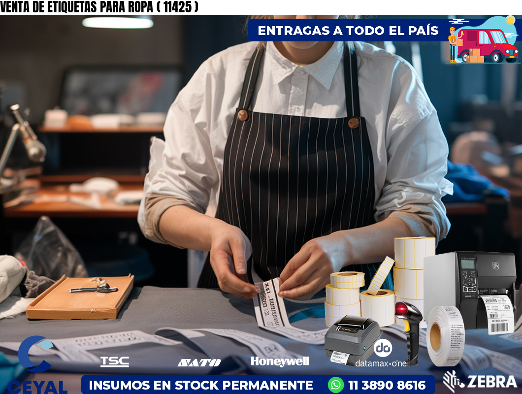 VENTA DE ETIQUETAS PARA ROPA ( 11425 )