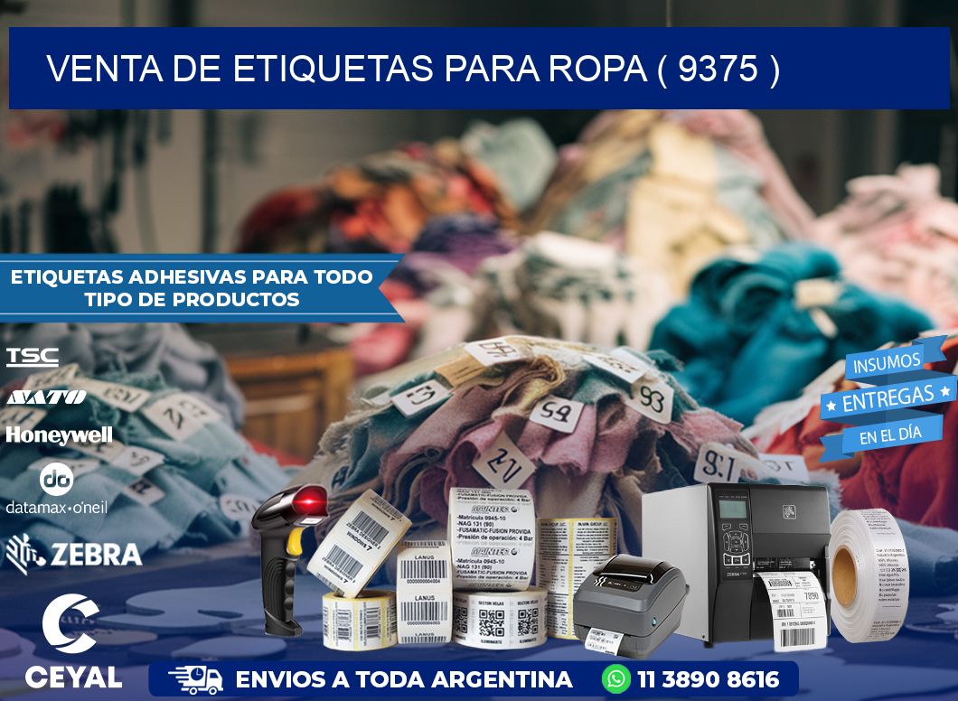 VENTA DE ETIQUETAS PARA ROPA ( 9375 )