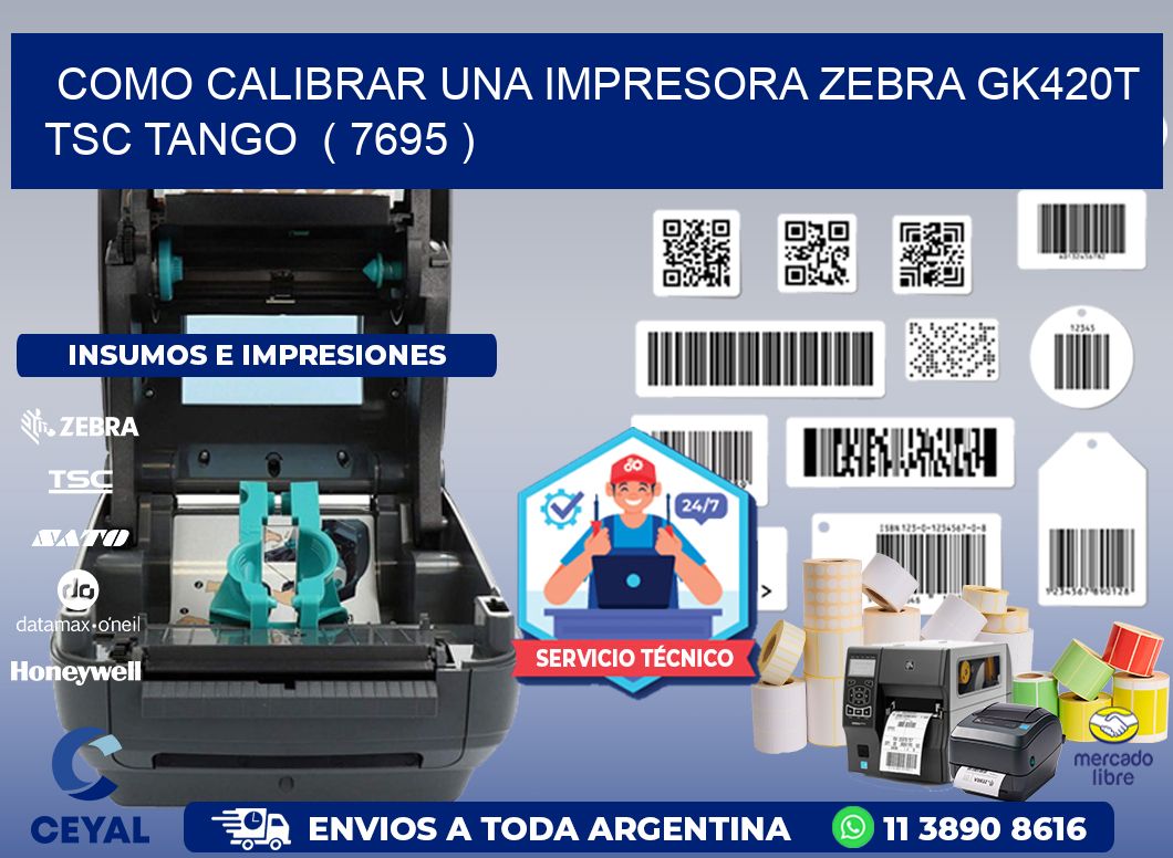 como calibrar una impresora zebra gk420t TSC TANGO ( 7695 )