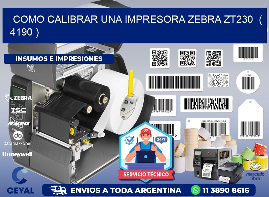 como calibrar una impresora zebra zt230 ( 4190 )