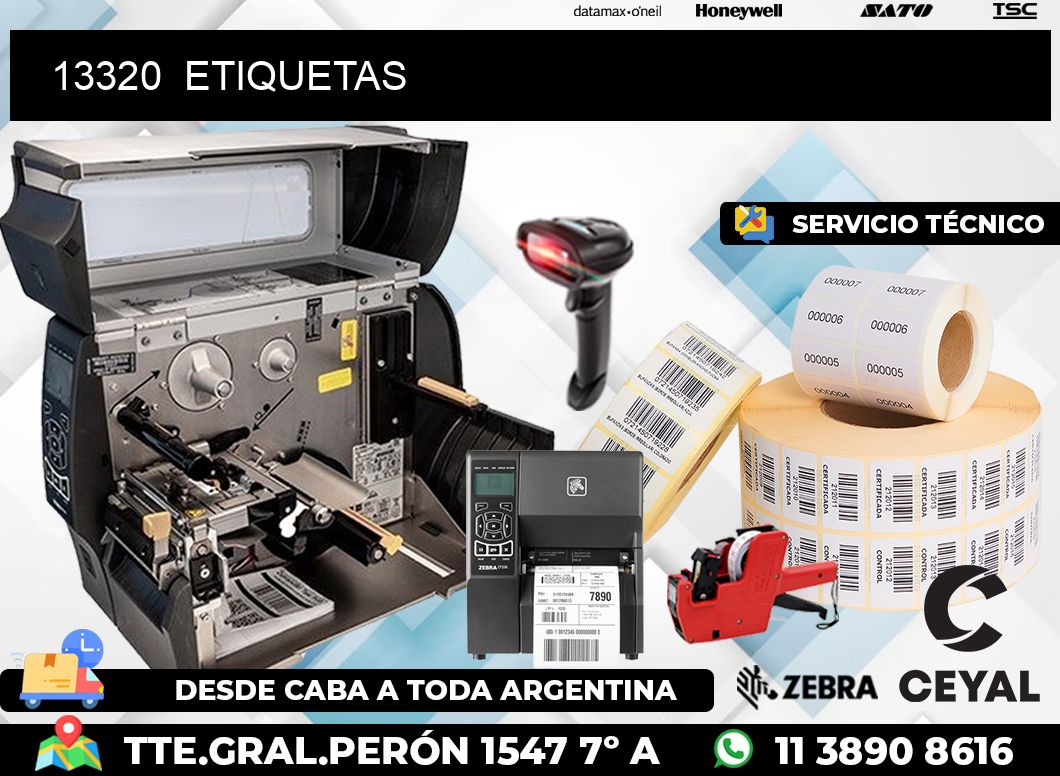 13320 ETIQUETAS